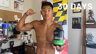 I took CREATINE for 30 Days  Transformation amp Tips [upl. by Jemy]