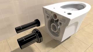 TOTO AP or EP WallHung Toilet Installation Video [upl. by Gillette769]