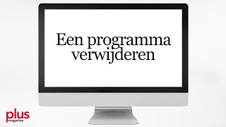 Een programma verwijderen Windows 10 [upl. by Kcam]