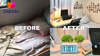 SMALL ROOM MAKEOVER PH with shopee and lazada links [upl. by Tneicniv]