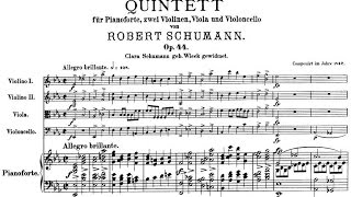 Robert Schumann  Piano Quintet in E flat major Op 44 [upl. by Shaeffer832]