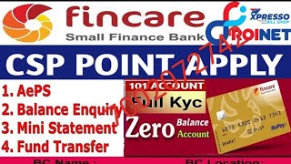 fincare small finance bank csp bc point kaise le [upl. by Aydni]