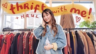 come thrifting with me in london  try on haul [upl. by Garret]