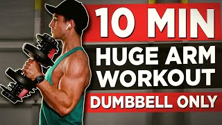 15 MINUTE ARM WORKOUT DUMBBELLS ONLY [upl. by Gearard]