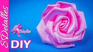 Como hacer flores Flores de Tela  9  Video 115  SDetalles  DIY [upl. by Paulson987]