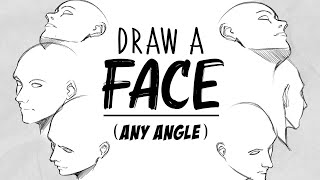 How to DRAW FACES From ALL angles  Drawlikeasir [upl. by Nalhsa]