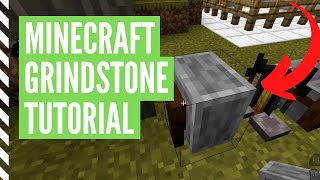 How To Make A GRINDSTONE In Minecraft And Use It [upl. by Fugate]