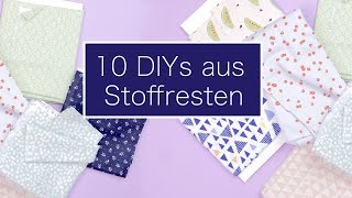 10 Last Minute Geschenke aus Stoffresten  Nastjas Nähtipps WirMachenWeihnachten [upl. by Eehc]