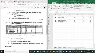 Solving Exams Excel Practical Question [upl. by Raynor]