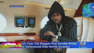 Rapper Pop Smoke Killed In Hollywood Hills Home Invasion [upl. by Annaes]