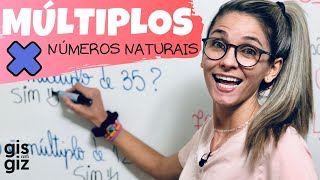 MÚLTIPLOS de NÚMEROS NATURAIS COMO CALCULAR MÚLTIPLOS  Matemática Básica \Prof Gis [upl. by Meerek]