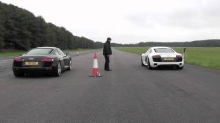 Audi R8 V8 vs Audi R8 V10 [upl. by Anelat]