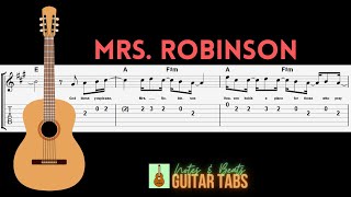 How to Play Simon amp Garfunkel Mrs Robinson  Easy Guitar Tab amp Sheet Music Beginners Intermedia [upl. by Niawtna]