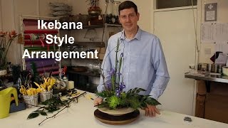 Ikebana Inspired Arrangement  takes minutes and minimal material [upl. by Hollerman]