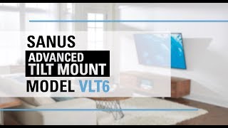 SANUS VLT6  Tilting Wall Mount [upl. by Elleinet]