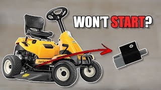 Cub Cadet CC30  Wont Start because of Design Flaw [upl. by Airamalegna]