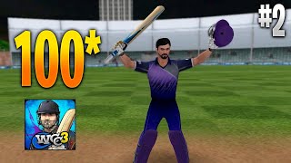 WCC3 My first Century in Career Mode 2 Gameplay World Cricket championship 3 [upl. by Llednyl]