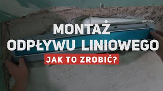 Montaż odpływu liniowego w łazience [upl. by Naihtsirc579]