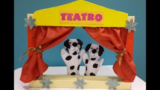 🎪👉Como hacer un Teatro con Caja de Cartón [upl. by Maegan11]