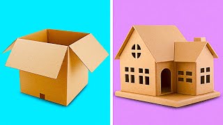 25 INCREDIBLE CARDBOARD CRAFTS TO MAKE AT HOME  Recycling Projects by 5Minute Decor [upl. by Ahsimin63]