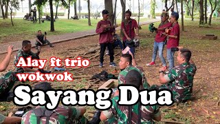 Ga ada dua nya deh asyiknya nih pengamen alay ft trio wok wok bawain lagu sayang dua mantul tenan [upl. by Kimble]