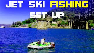 HOW TO SET UP A JET SKI FOR FISHING  ON A BUDGET [upl. by Odlareg]