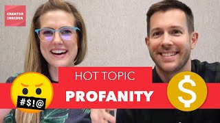 What THE amp 🤬Profanity in YOUR YouTube videos and how it affects the MONETIZATION icon 🤑 [upl. by Marentic851]