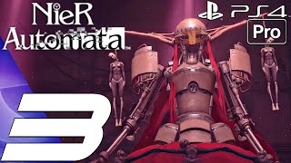 Nier Automata  Gameplay Walkthrough Part 3  Opera Boss Fight amp Machine Village PS4 PRO [upl. by Martreb]