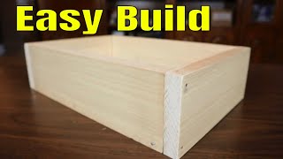 How To Make A Wooden Box For Beginners  The Simple Way [upl. by Ynohtnad621]