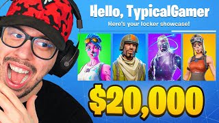 My 20000 Fortnite LOCKER TOUR Rare Skins [upl. by Julienne860]