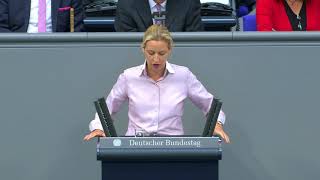 Generalaussprache zur Regierungspolitik  Dr Alice Weidel AfD [upl. by Alebasi695]