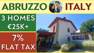 ABRUZZO Italy 3 HOMES for SALE  Italian VILLA amp Houses [upl. by Salguod]