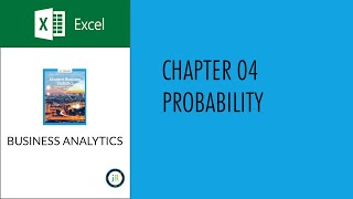 Business Analytics Chapter04 Introduction to Probability [upl. by Dulla]