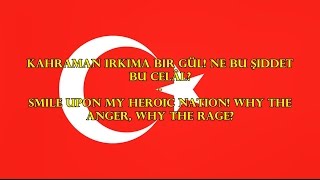 National Anthem of Turkey  İstiklâl Marşı TREN lyrics [upl. by Anirbas]