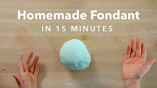 How to Make Homemade Fondant with Marshmallows [upl. by Esinart]