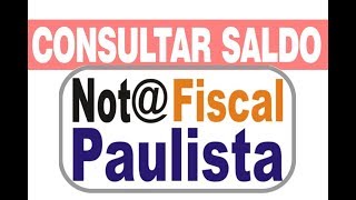 Nota Fiscal Paulista 2024 Consulta de Saldo Cadastro [upl. by Harlene438]