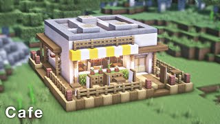 Minecraft  How to Build a Modern Cafe [upl. by Legin]