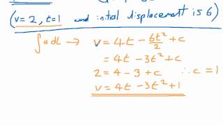 How to use calculus in Kinematics  Displacement Velocity amp Acceleration [upl. by Boyse]