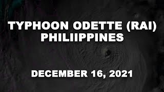 Typhoon Odette Rai 2021  Philippines [upl. by Otrebile]