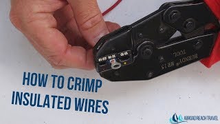 How to Crimp Small Insulated Wires [upl. by Epner]