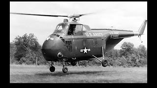 Flying the Sikorsky H19 Chicasaw Helicopter Restored 1956 [upl. by Jacobina]