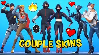 Popular Fortnite Dances With Couple Skins [upl. by Chilt]