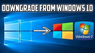 How To Downgrade Windows 10 to Windows 8 or 7 [upl. by Strohl183]