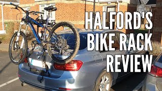 Halfords High Lift Car Bike Rack Review [upl. by Apeed]