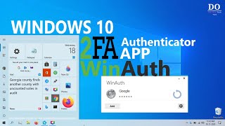 How to use Two Factor Authentication In Windows 10  WinAuth [upl. by Finn]