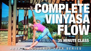 35 Min Complete Vinyasa Flow Yoga Class  Five Parks Yoga [upl. by Lednew426]