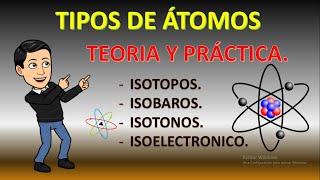 TIPOS DE ATOMOS O NUCLIDOS [upl. by Attekal692]