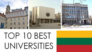 TOP 10 BEST UNIVERSITIES IN LITHUANIA  TOP 10 MEJORES UNIVERSIDADES DE LITUANIA [upl. by Zoa113]