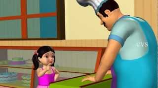 Pat a cake Pat a cake  3D Animation Nursery rhyme with lyrics for children [upl. by Kliman419]