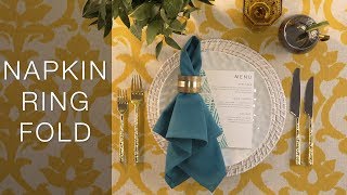 Napkin Ring  Napkin Folding Tutorial  Party Rental Ltd [upl. by Rahr]